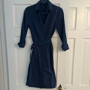 Hugo boss size 6 Elegant Navy Blue Shirt Dress